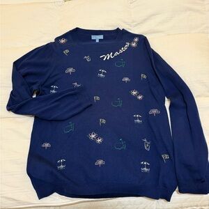 Authentic Masters Navy Sweater - Size L